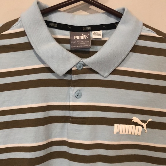 Puma Men’s Polo Shirt Short Sleeve Size Large EUC - Picture 7 of 11